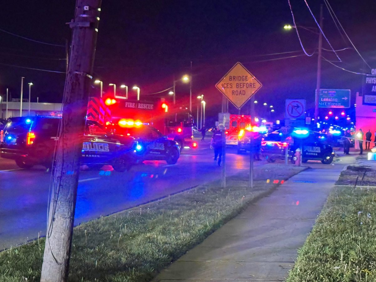 Fatal accident at 11 Mile and Van Dyke. Pedestrian truck by a vehicle