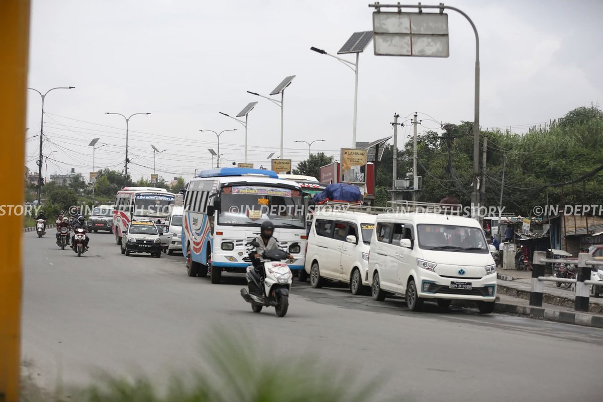 in_depthstory's tweet photo. Life in Kathmandu is slowly returning to normal, with shops reopening and people resuming work. However, public transport is still limited, making travel difficult 
#idsnews #indepthstory #News https://t.co/W55Sjib51c