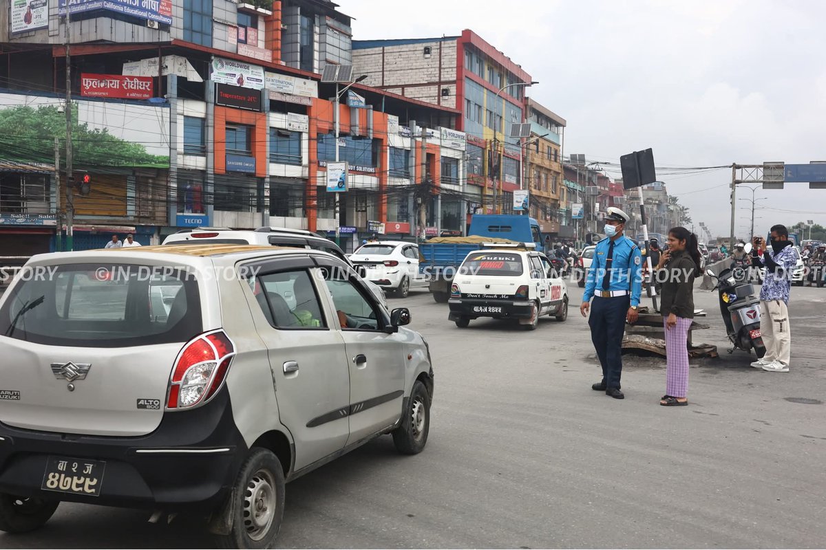 in_depthstory's tweet photo. Life in Kathmandu is slowly returning to normal, with shops reopening and people resuming work. However, public transport is still limited, making travel difficult 
#idsnews #indepthstory #News https://t.co/W55Sjib51c