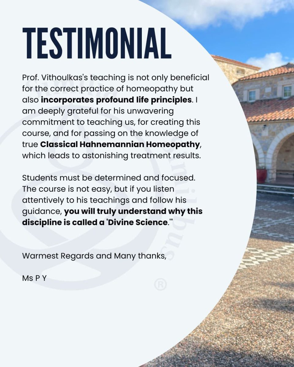 The legacy of Prof. George Vithoulkas isn't just in his teachings; it's in the voices of our students who share how his e-Learning Course has changed their lives. 

We're deeply grateful for the trust you place in us as we guide you through authentic Hahnemannian principles. This