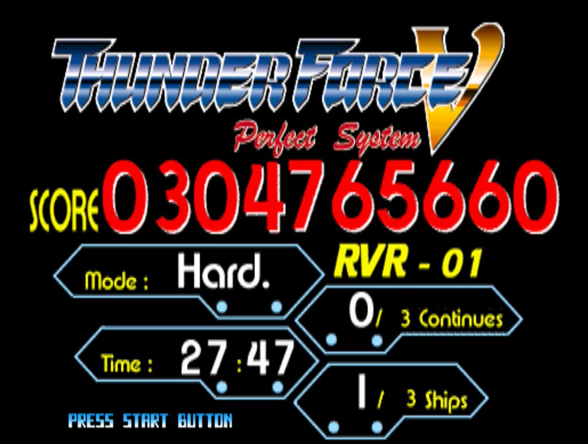 i do 1CC Thunder Force V (PSX) but what cost?
a bad ending (time out at final boss)