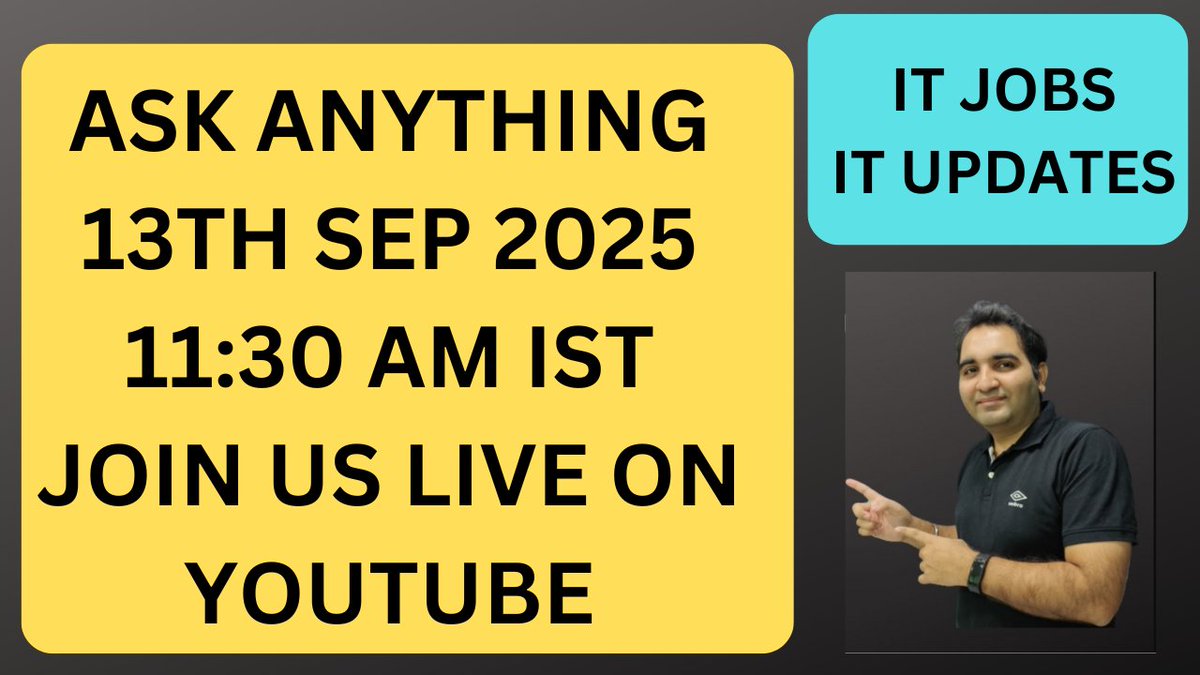 rdautomation's tweet image. youtube.com/live/FLvokQj9J…
Connect with Us Live Today
Ask Anything About Career Guidance, IT Job Market, Interviews and Much More!!
#rdautomationlearning #rdtechnicallearning #testingjobs #qajobs
