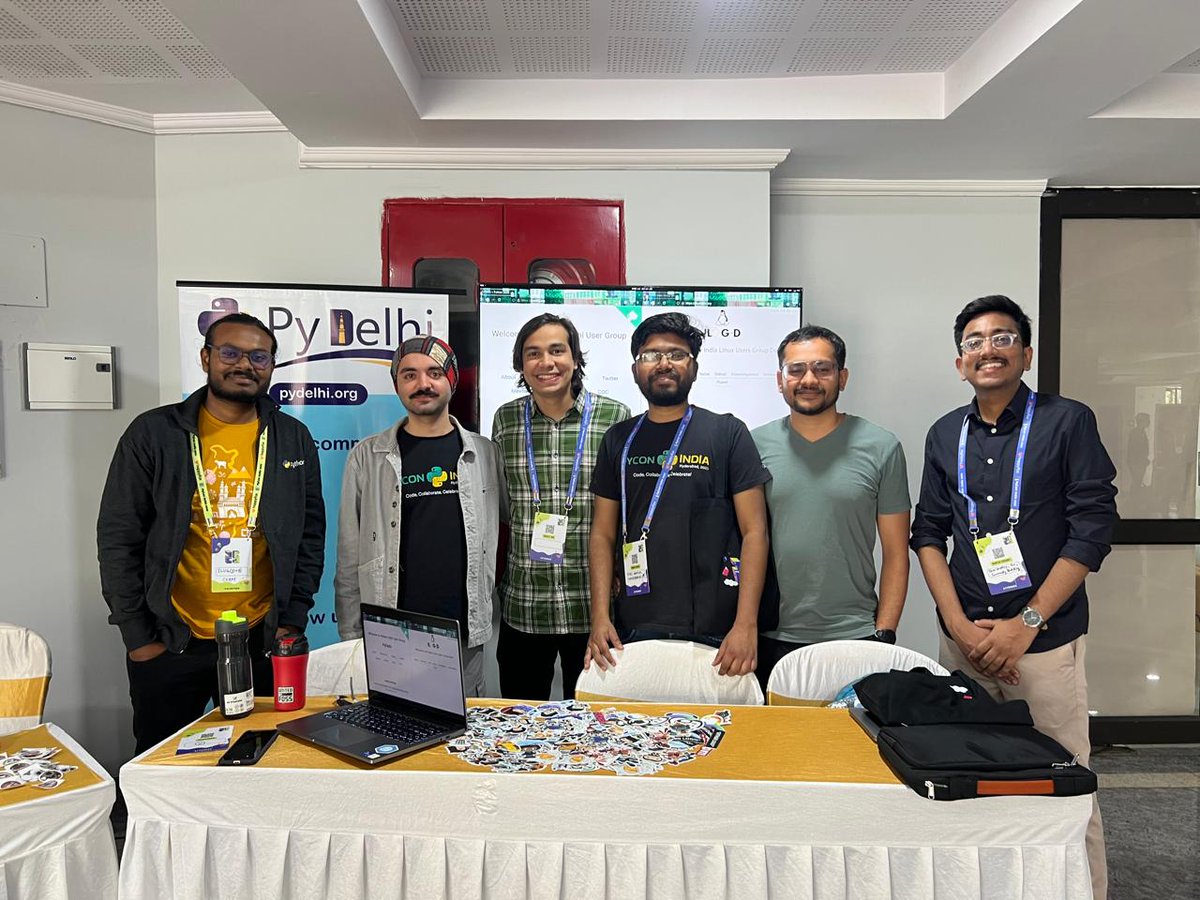 PyDelhi (@pydelhi) on Twitter photo The usual suspects at <a href="/pyconindia/">PyCon India</a> 
Find us at the community space ๐โจ
#pyconindia2025 The usual suspects at <a href="/pyconindia/">PyCon India</a> 
Find us at the community space ๐โจ
#pyconindia2025