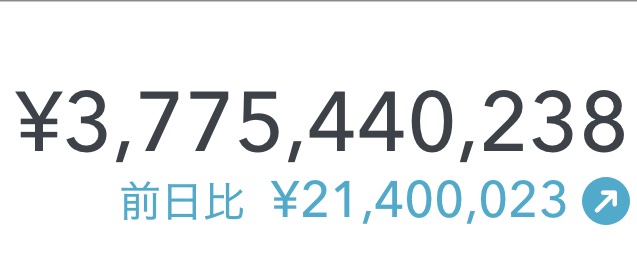 alljon12's tweet image. てか、38億円突破しそう！もう使い切るの無理。どうにでもな〜れ