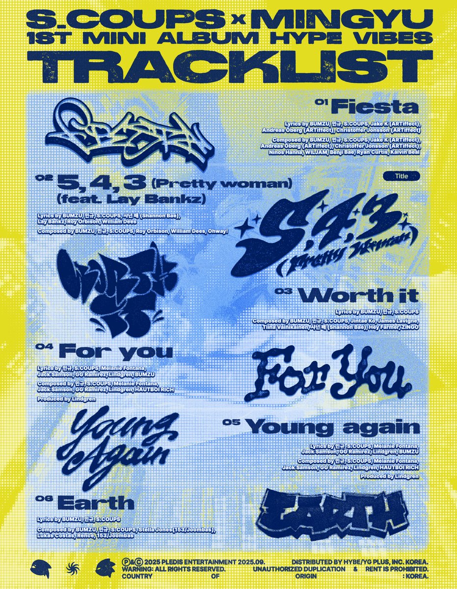 Counting down with excitement. Our very first mini album ‘HYPE VIBES’ is finally coming your way. Can’t wait for you to hear what we’ve prepared with all our hearts. Stay tuned for the track list 💿