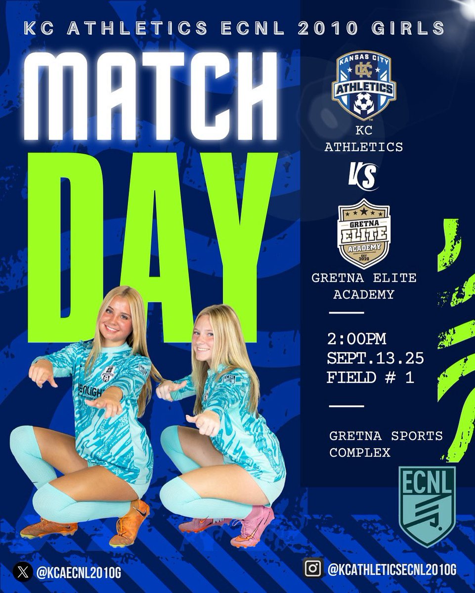 Layna Graham (@laynagraham2010) on Twitter photo Game against Gretna Elite tomorrow. Let’s get another win!
<a href="/MarcusKelcher/">Marcus Kelcher</a> <a href="/KCAECNL2010g/">KC Athletics Academy Elite 2010 ECNL</a> <a href="/AthleticsKC/">KC Athletics Soccer Club</a> @TooDrawerSoccer <a href="/TheSoccerWire/">SoccerWire</a> Game against Gretna Elite tomorrow. Let’s get another win!
<a href="/MarcusKelcher/">Marcus Kelcher</a> <a href="/KCAECNL2010g/">KC Athletics Academy Elite 2010 ECNL</a> <a href="/AthleticsKC/">KC Athletics Soccer Club</a> @TooDrawerSoccer <a href="/TheSoccerWire/">SoccerWire</a>