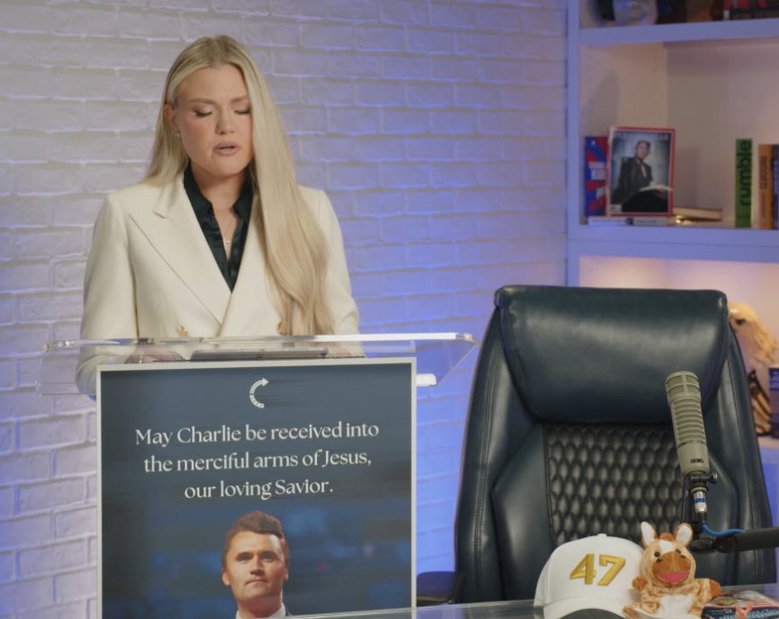 Charlie’s wife Erika Kirk is a brave and strong woman 

Drop ❤️ for Her