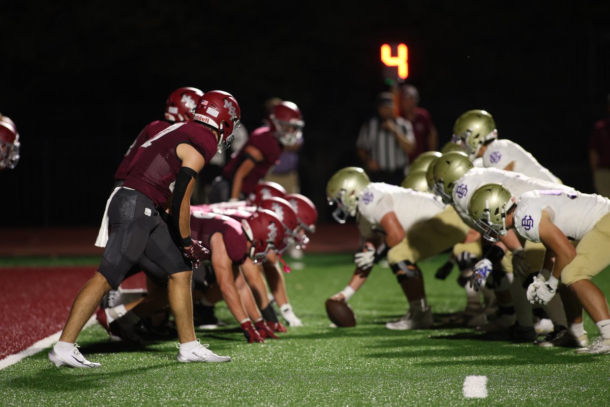 Big Red defense holds its own and keeps Christian Brothers out of the end zone. Jackson Neumann with a sack on 4th down for the turnover on downs!