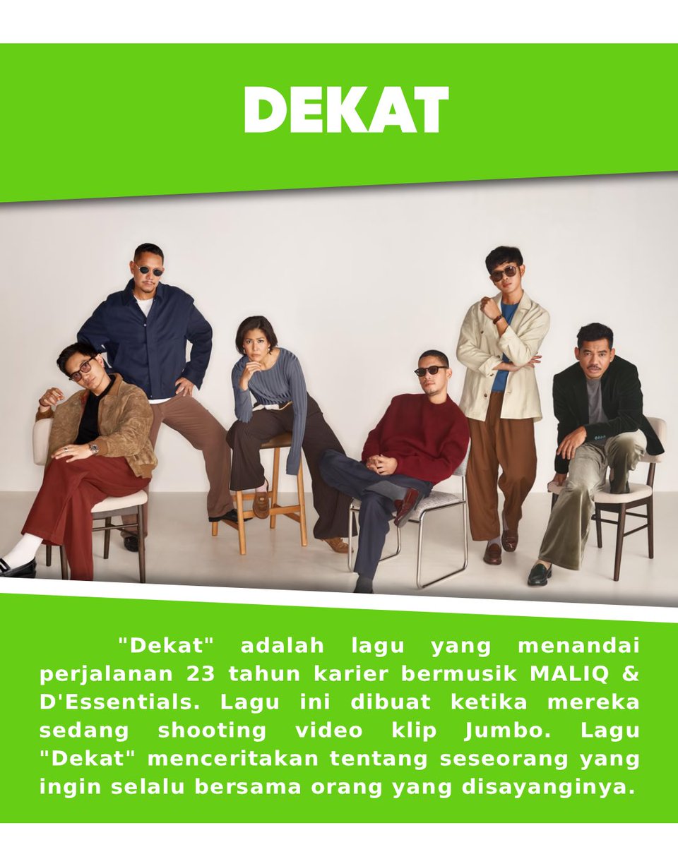prssnidiy's tweet photo. Selamat untuk Maliq & D’Essentials yang berhasil naik ke puncak Yogyakarta Top Hits edisi 2347 bareng single “Dekat”!
Minggu lalu ada di posisi #3, dan sekarang resmi jadi #1 setelah bertahan selama 4 minggu di chart
#YogyakartaTopHits2347
#PRSSNIDIY
#MaliqDEssentials #Dekat https://t.co/6GRN6K7zKT