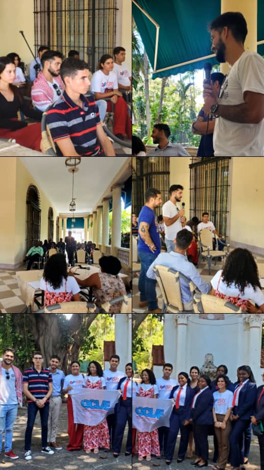 ISRICuba's tweet photo. Estudiantes del @ISRICuba sostuvieron fraternal intercambio con homólogos del Instituto de Diplomacia y Relaciones Internacionales de Cabo Haitiano, en la sede del #ICAP.  

En las relaciones entre los jóvenes de #Cuba y #Haití se refleja la historia de amistad.

#OrgulloISRI https://t.co/9sDwhPkLYs