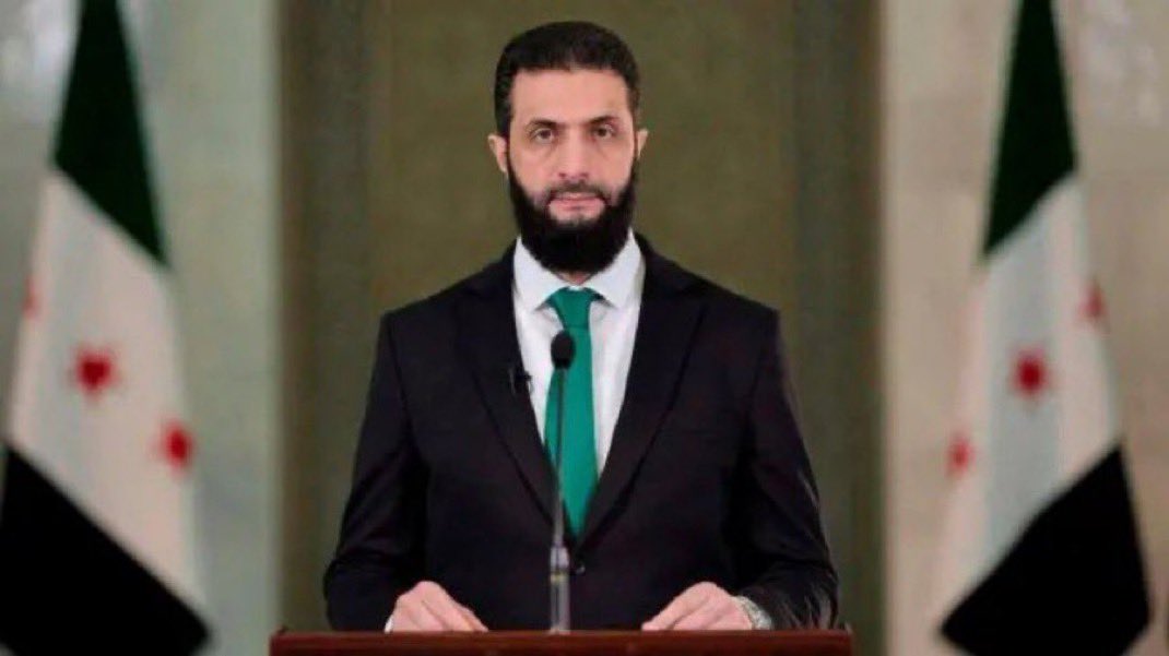 احمد الشرع : يعلنها  للعالم  لن نتنازل عن ذرة تراب من الأراضي #السورية