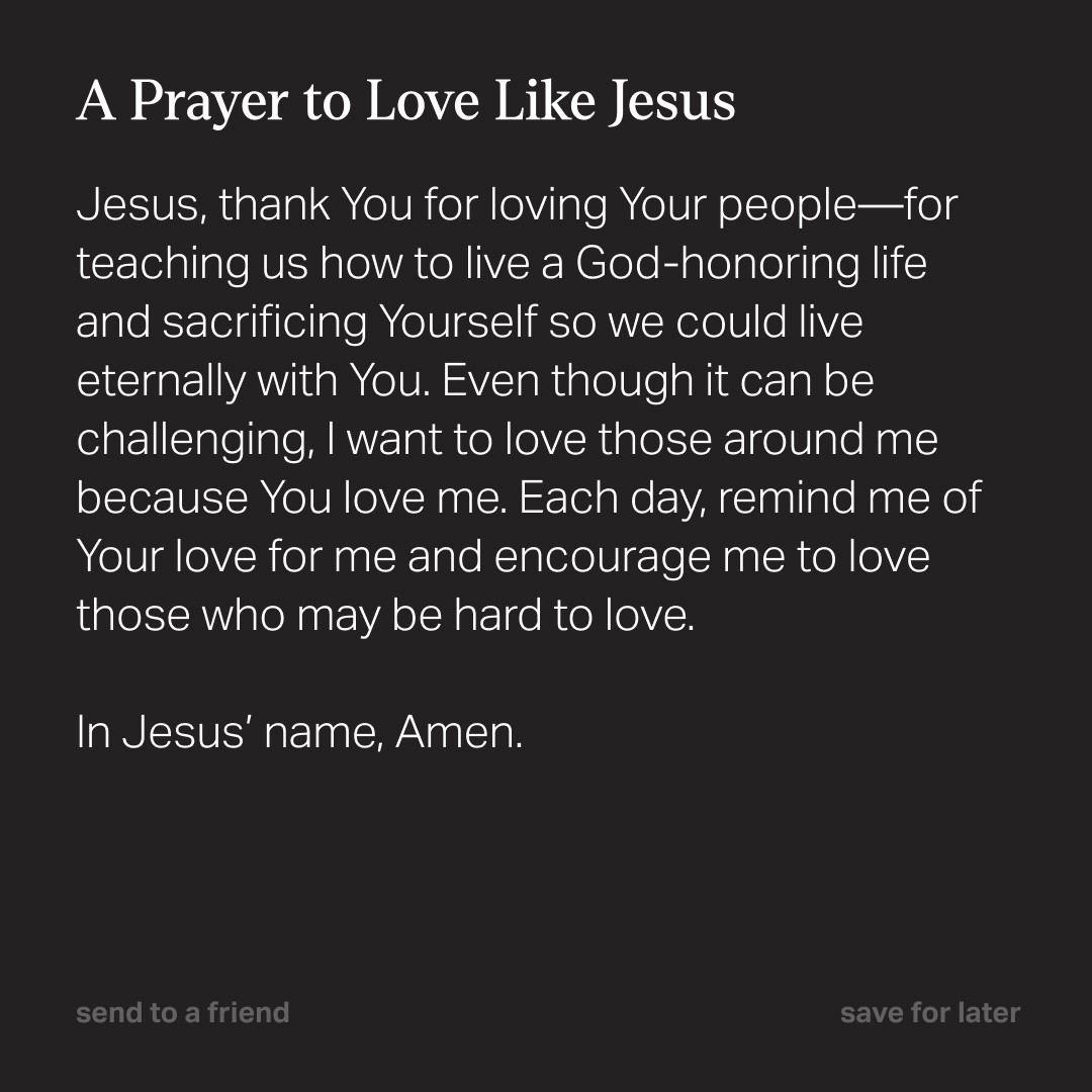 YouVersion's tweet image. How can you love someone today?