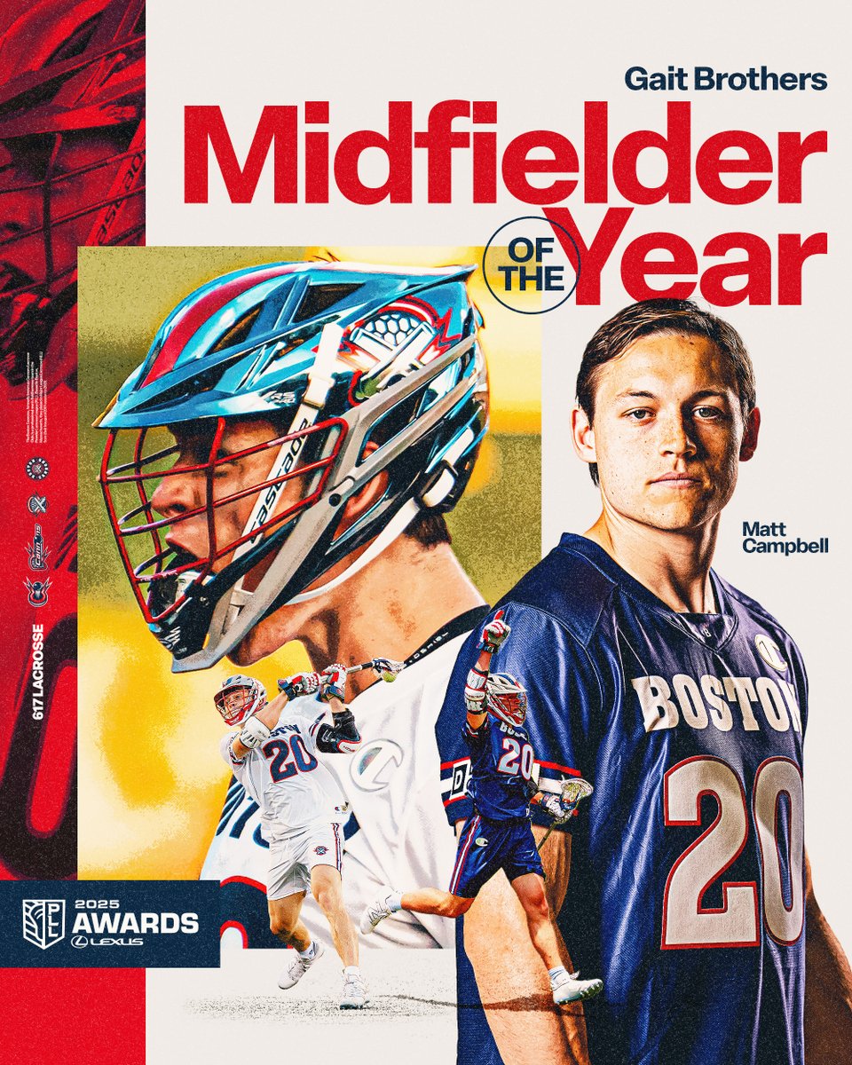 PLLCannons's tweet image. Only scratching the surface 👏
 
@mattgcampbell is the 2025 Gait Brothers Midfielder of the Year!