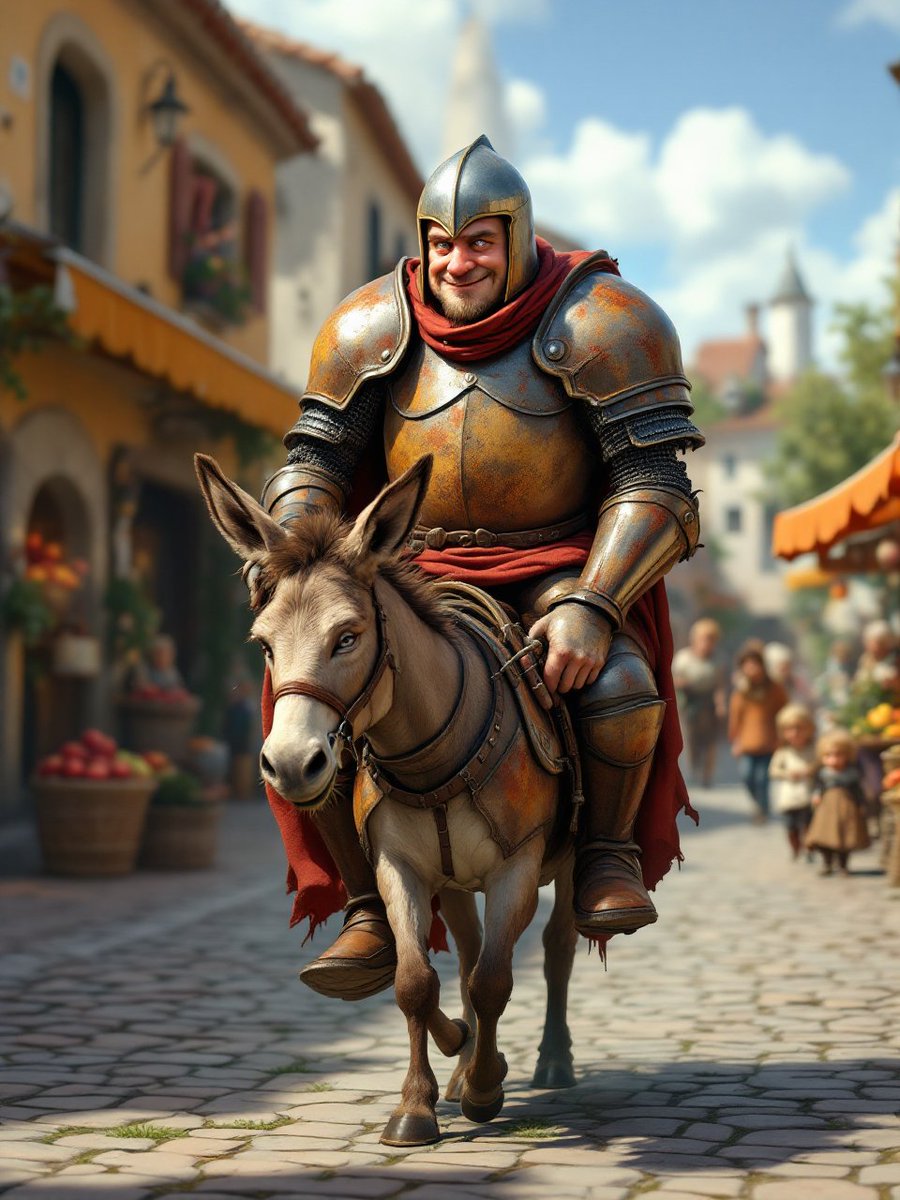 PromptSin's tweet image. When you&apos;re ready to conquer the streets in style! 🏰✨ Who&apos;s your knight in shining armor? #FairyTaleVibes