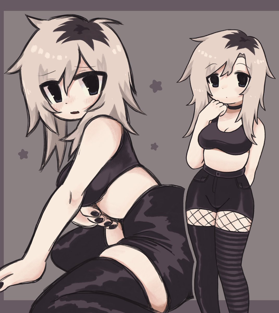 helloimkimmie's tweet image. Self portrait. 🤍🖤✨