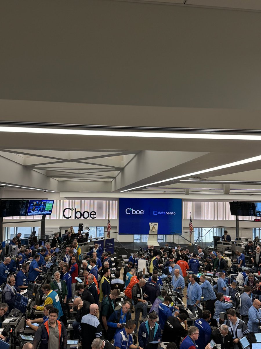 My first time visiting Cboe was in 2015. I think back then they said they’d get rid of open outcry in due course. Now it’s here to stay.