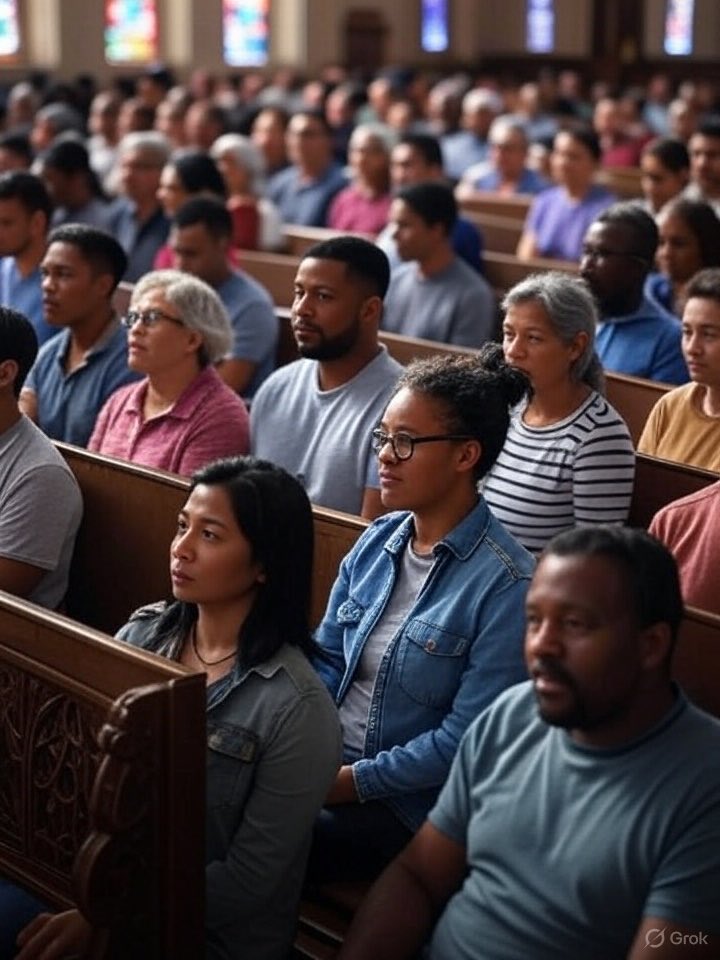 I hope churches put some more chairs out this Sunday!!!