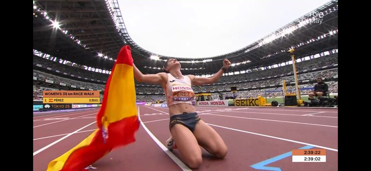 Por tercera vez MARÍA PÉREZ campeona del Mundo ¡Felicidades! #Atletismo #Tokyo2025 #worldatleticschamps