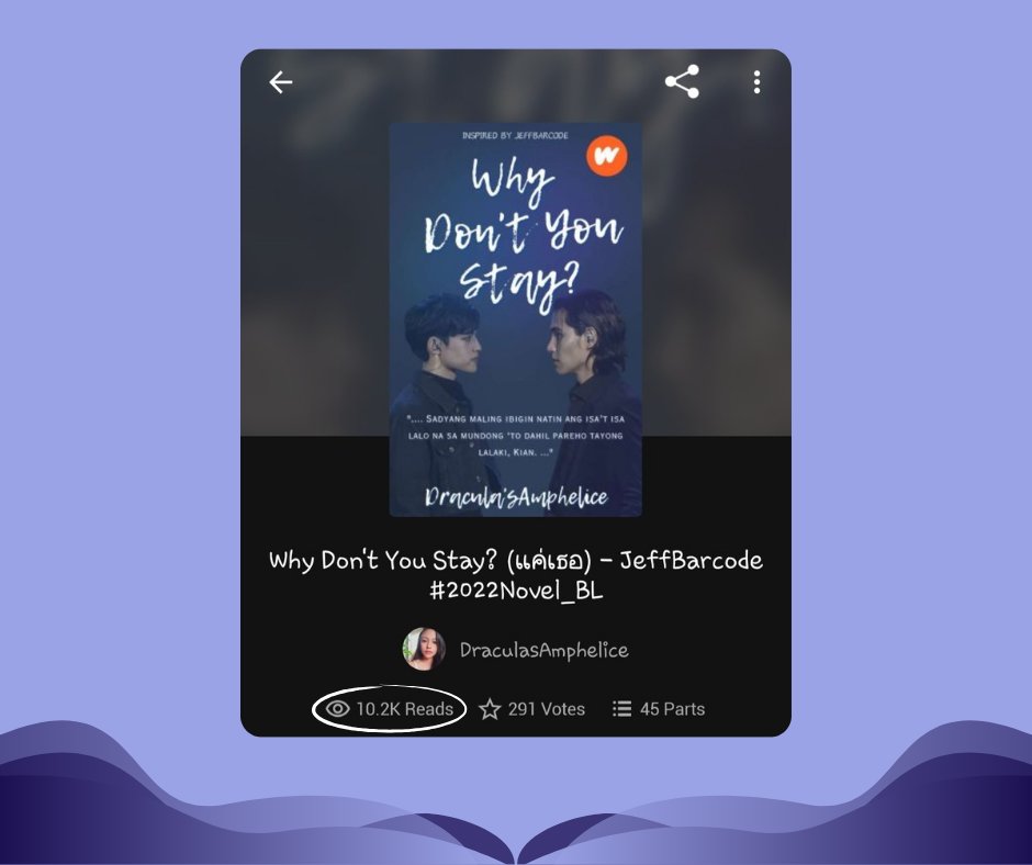 Omo!!! 
Happy 10.2k reads, WDYS! 🎉😍 

#draculasamphelice #WDYS #jeffbarcode #GMMTV
