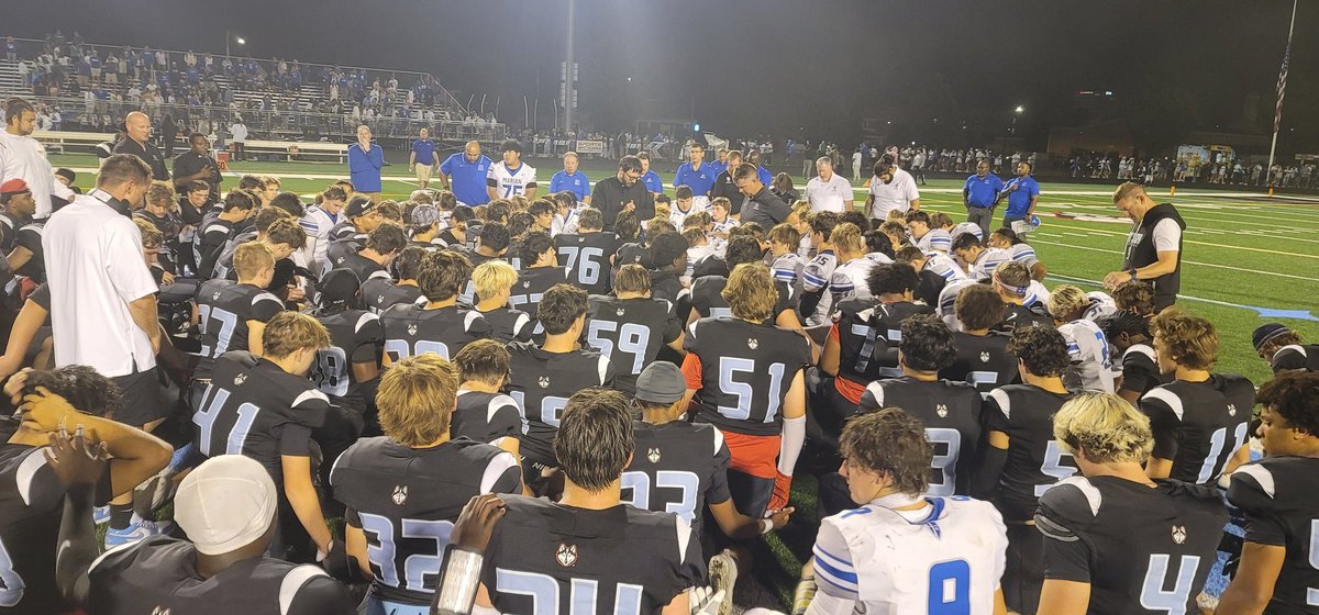 SaintJoeFB's tweet photo. Final from Father Bly Field 
Saint Joe 31
Marian 0 https://t.co/MRyHRC9J2X