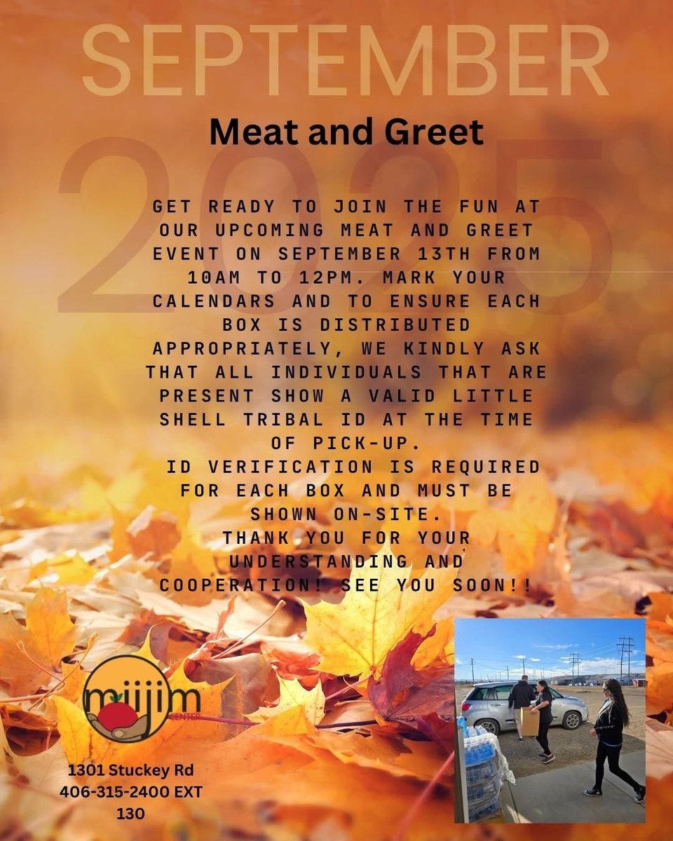 MTLittleShell's tweet image. #LittleShell citizens: join us tomorrow at the Food Distribution Center for this month’s Meat &amp;amp; Greet.  #wiiyaas #miijim