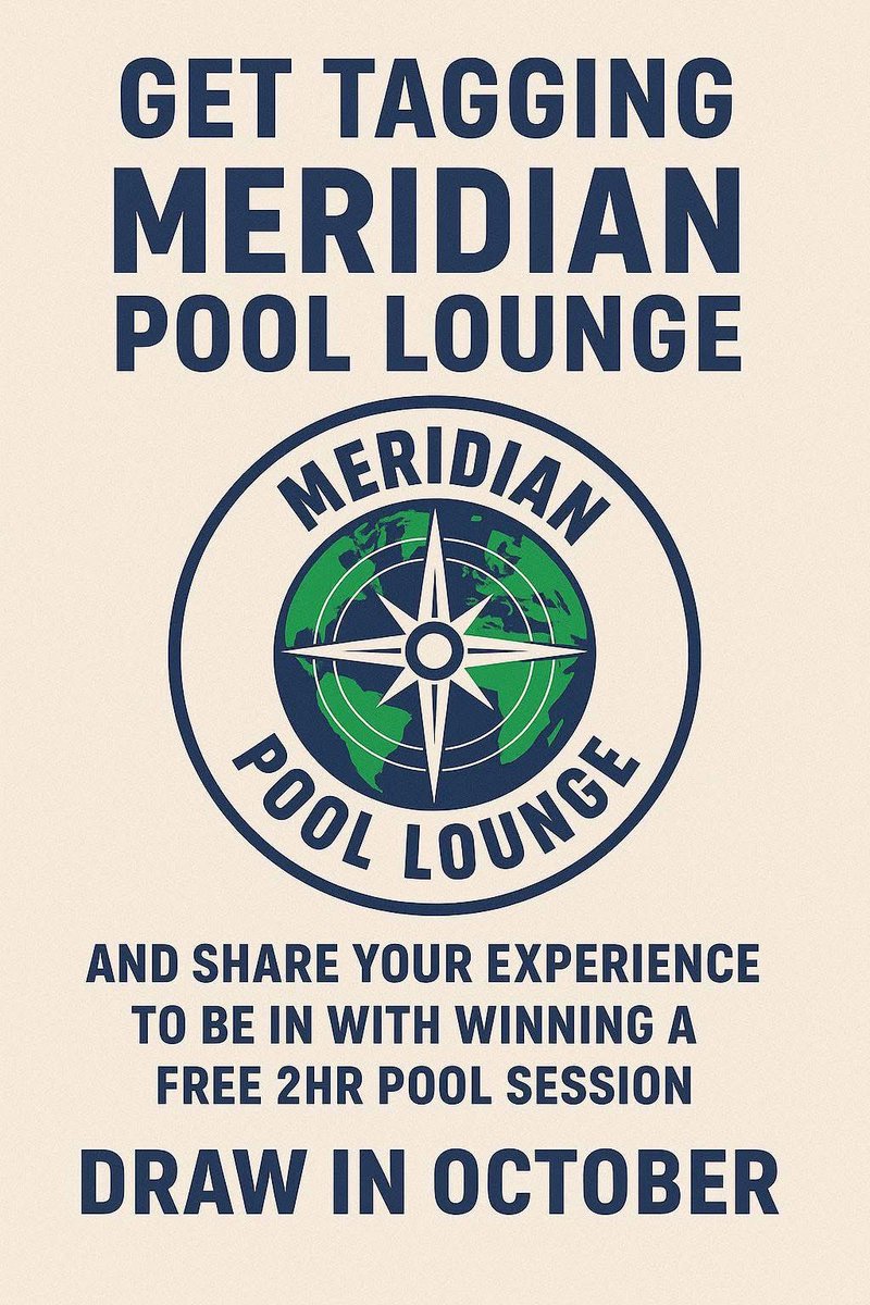 MSASC1's tweet image. Come down to the meridian tomorrow night for the Meridian Pool Lounge official opening night.

@MSASC1 @ProvanTony @WESFA_Football @NonLeagueCrowd 
#pool #MeridianSport #Meridian25 #meridianpoollounge