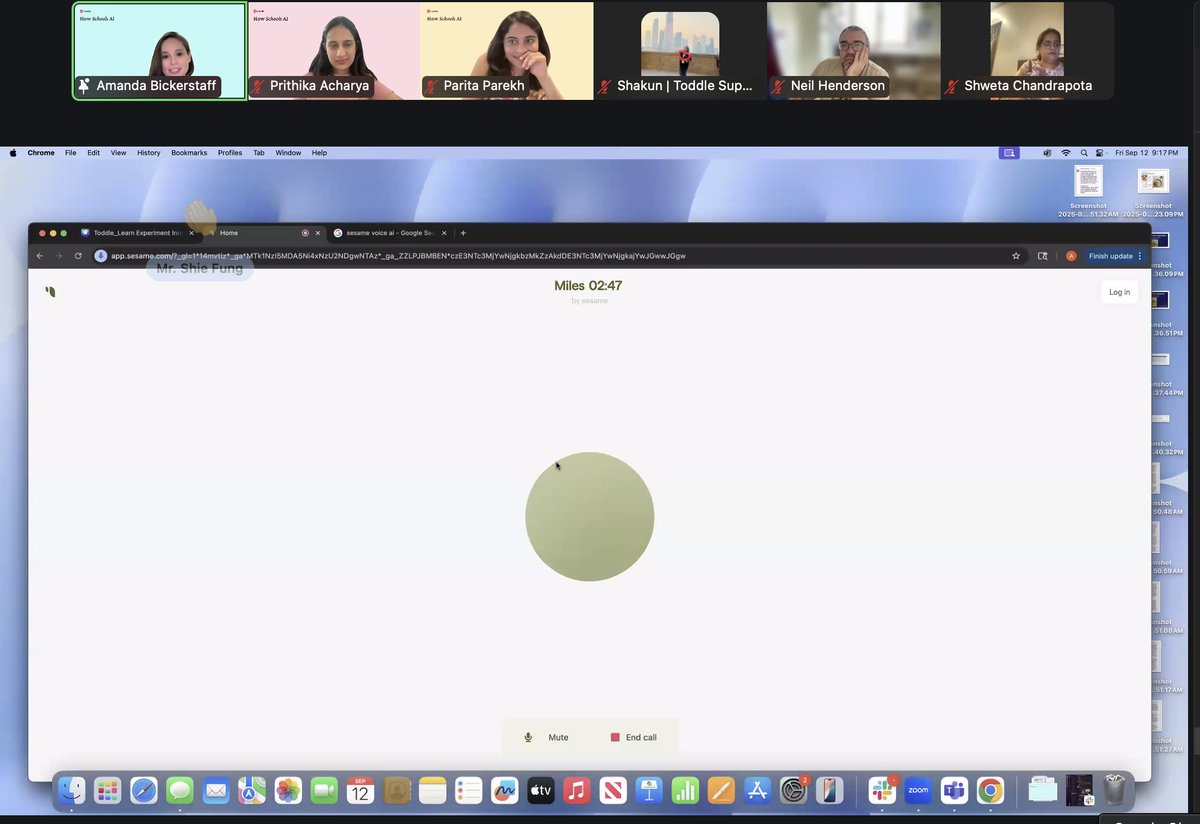 toddle_edu's tweet photo. We’re live chatting with Miles, the Voice AI now.

Miles’ joke: “Why did the AI cross the road? To prove it wasn’t a simulation.” 🤖😅

Jokes aside, @Amanda_AlforEd reminds us: it’s not AI that’s good or bad, but how we build, design, and use it, with intention and knowledge. https://t.co/Ex0ts8jVuR