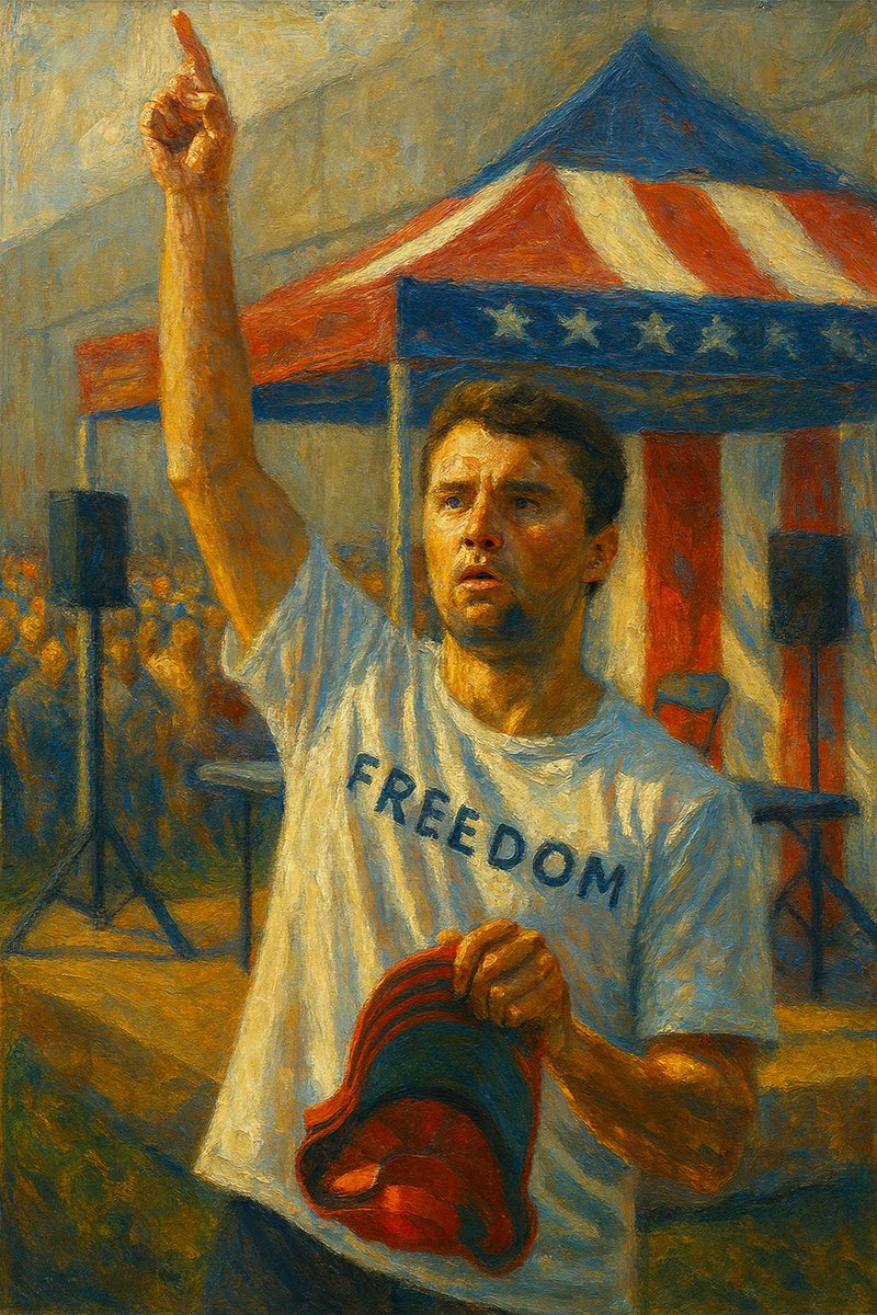 HOG_LINE's tweet photo. A righteous man was taken from his people. Their response—grief, restraint, and a demand for justice—honors him. Violence doesn’t measure importance; character does. #CharlieKirk #JusticeNotChaos https://t.co/BryQ4rBSJD