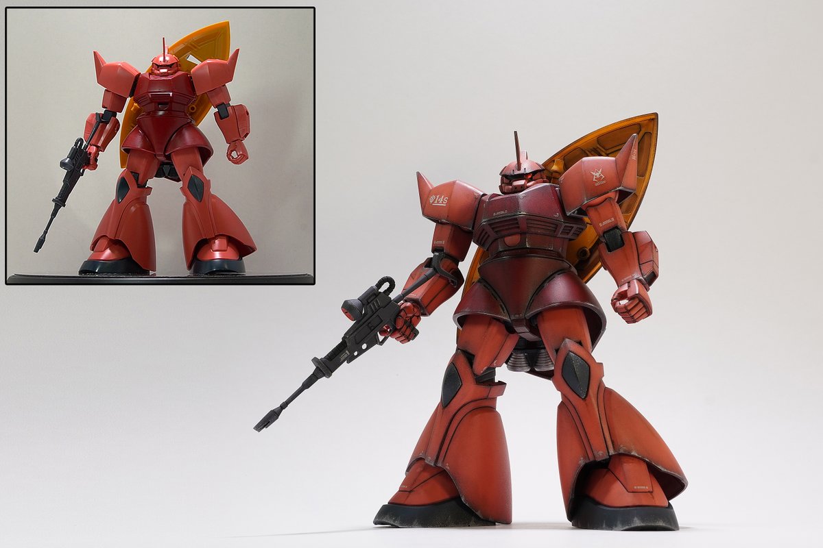 modelo_channel's tweet photo. HGシャア専用ゲルググ。　マーカー６本で無塗装ウェザリング仕上げにしました。
🔽制作動画もありますので、是非ご覧ください。
https://t.co/aJC4Oz3FPv

#ガンプラ #ゲルググ https://t.co/bsGLF0sh3G