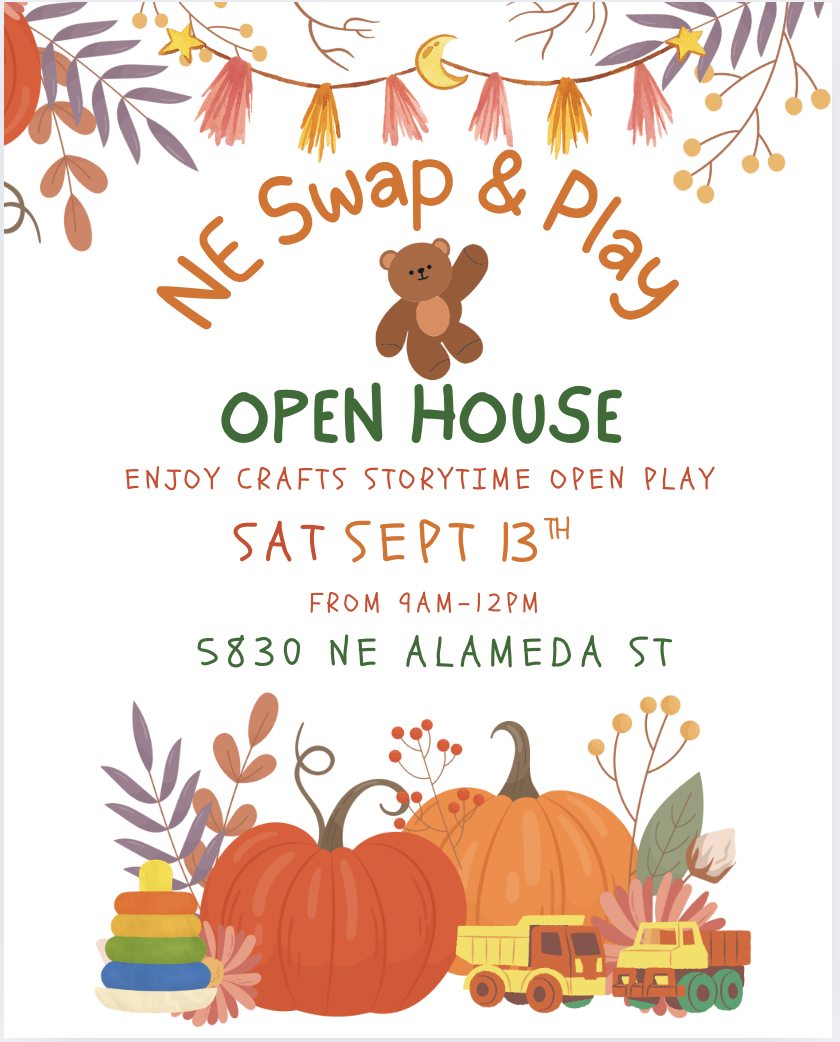 Miss_Char_Music's tweet image. Portland Parents: NE Swap &amp;amp; Play is a non-profit, volunteer-run, indoor play space for little ones.
Saturday (9/13) they&apos;re hosting a free open house! I&apos;m excited to be leading a song circle as part of the program.

#MusicForTots #MusicLessonsForKids #NESwapandPlay #OpenHouse