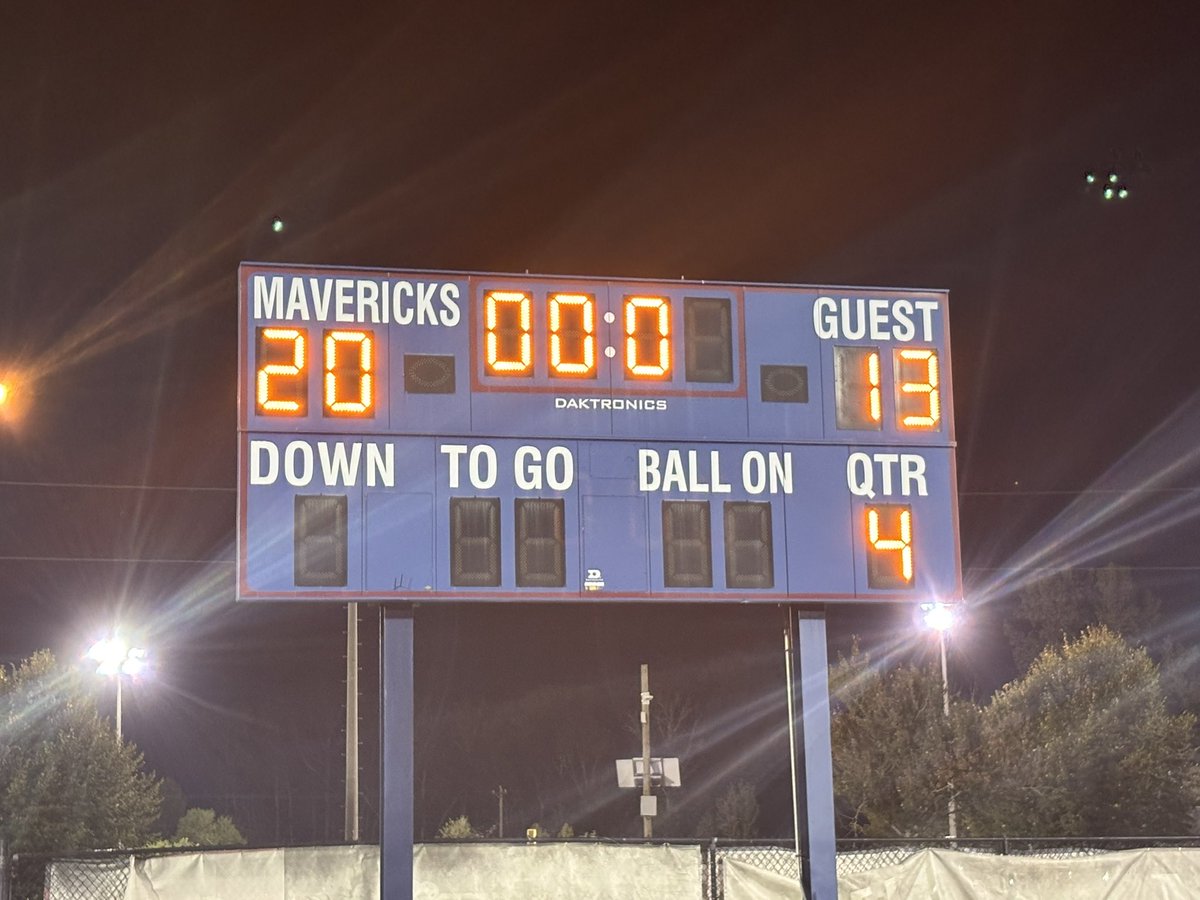 FINAL SCORE 

<a href="/ToCreek/">WELCOME TO THE CREEK (Mallard Creek Football)</a>   20
Myers Park  13
