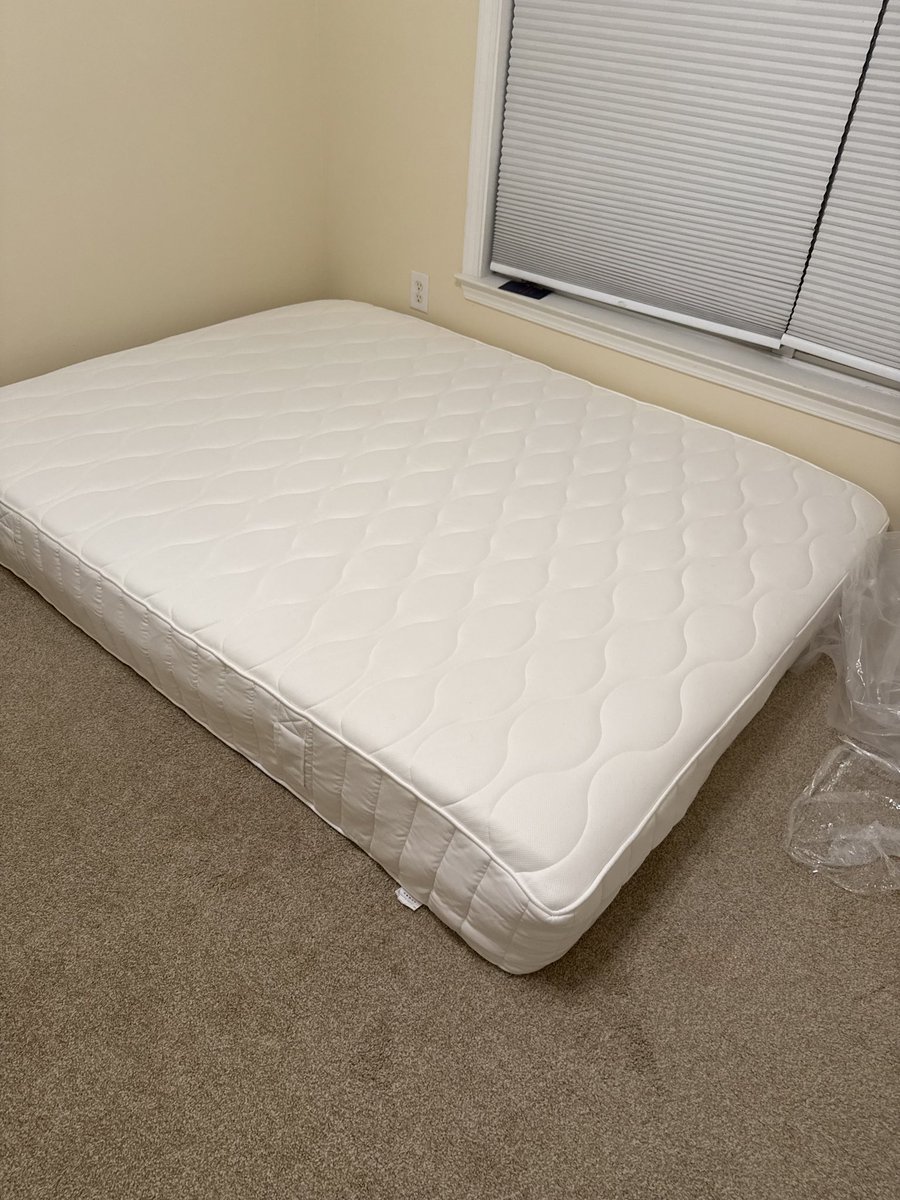 Been sleeping on the floor since I dropped out

Told myself I’ll earn a bed at 10k 

Hit 10, felt nothing, moved it up to 20 and so on

Cleared 100k a few months back and today it arrived 

The frame? Maybe at 500k

Moral of the story is don’t be like me haha