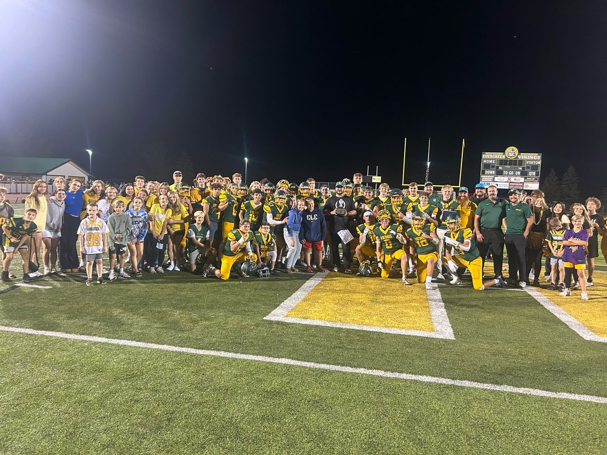 The Vikings start the season 4-0 and the TJ Rupp Trophy comes home to Evergreen!