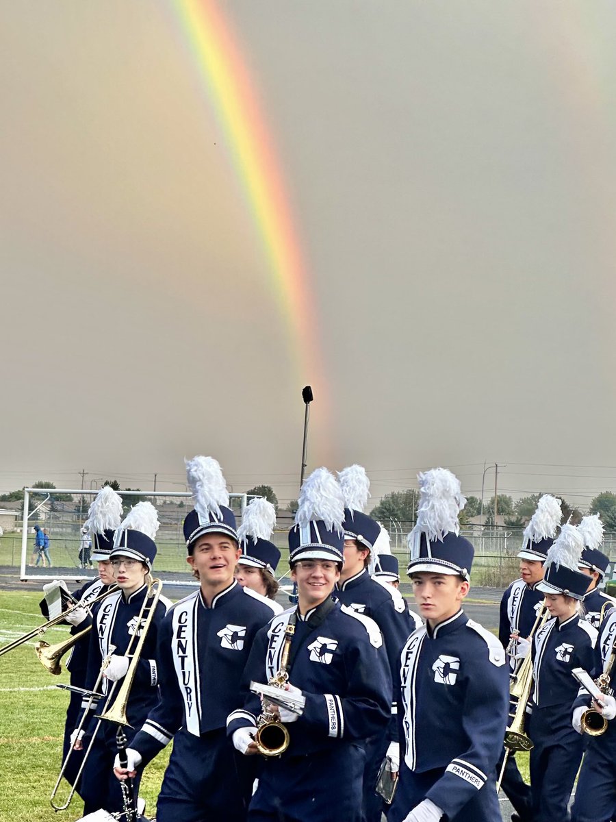 Friday Night Rainbows at the Century High School 🏈 game tonight.