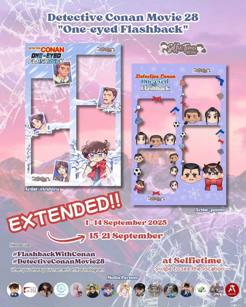 kanechoudai's tweet photo. ADA TAMBAHAN PEMENANG & HADIAH LOHH YUK FOTO PAKAI FRAME DETECTIVE CONAN DI @selfietimeid ๐ซถ
Caranya bisa kalian lihat di gambar ya ๐
Ongkir ditanggung pemenang, dikirim dari Jawa Timur ๐
PERPANJANGAN DEADLINE JADI DI 22 SEPTEMBER YESS ๐โจ
GOOD LUCK (โ ๏ฝกโ โขฬโ แดโ -โ )โ โง https://t.co/dQrKZgY3NT