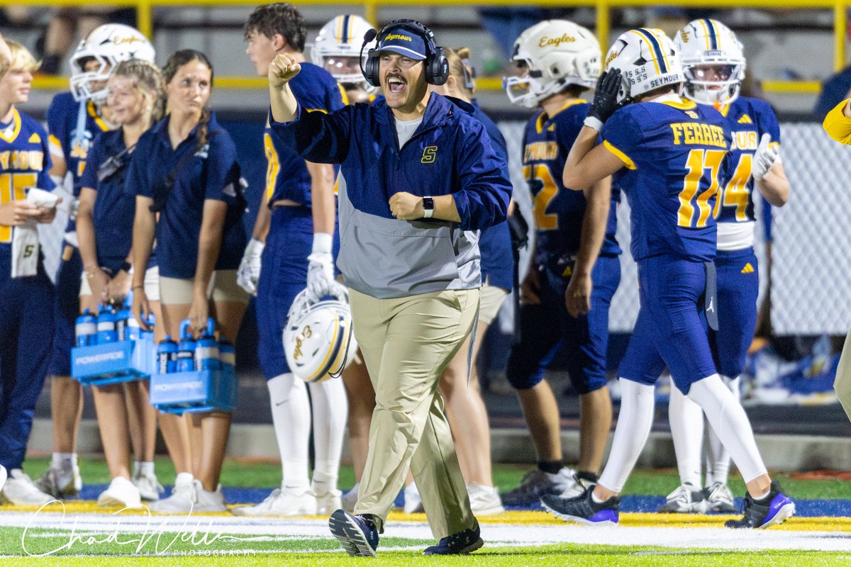Most people probably won't think the score between Seymour and Greeneville shows any improvement for the Eagles; however, after seeing them the last couple of years, this year's squad is 10000% improved all the way around—great job by Coach Olive and staff on the improvements.