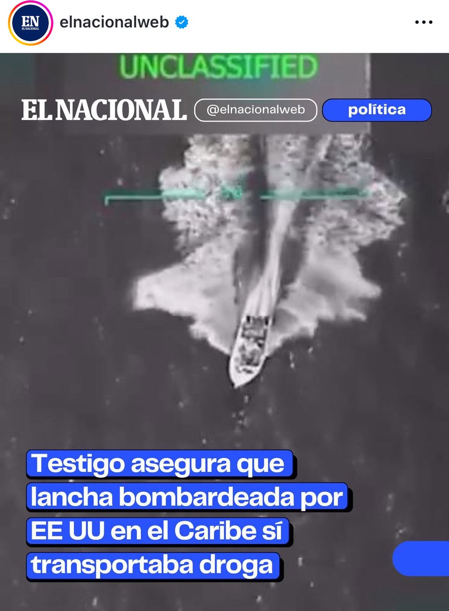 Medios gringos: “No sabemos si llevaban drogas, y en todo caso eso fue una ejecución extrajudicial y al margen de la ley internacional”

Medios venezolanos: “Te explicamos por qué fue justo y necesario matar 11 personas”