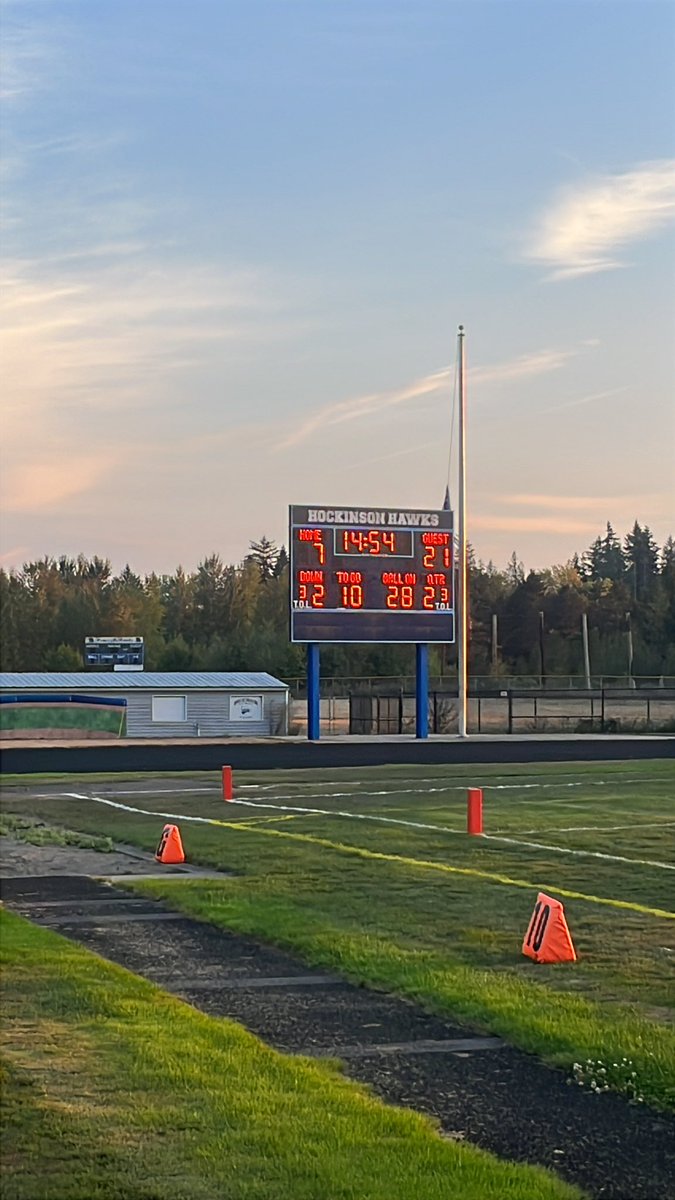 CMeSports (@cmesports2) on Twitter photo With a minute left Hockinson airs it out twice to try to get points on the board. The second attempt is intercepted.
HALFTIME
Mount Baker 21 - Hockinson 7
<a href="/360preps/">Columbian preps</a> With a minute left Hockinson airs it out twice to try to get points on the board. The second attempt is intercepted.
HALFTIME
Mount Baker 21 - Hockinson 7
<a href="/360preps/">Columbian preps</a>
