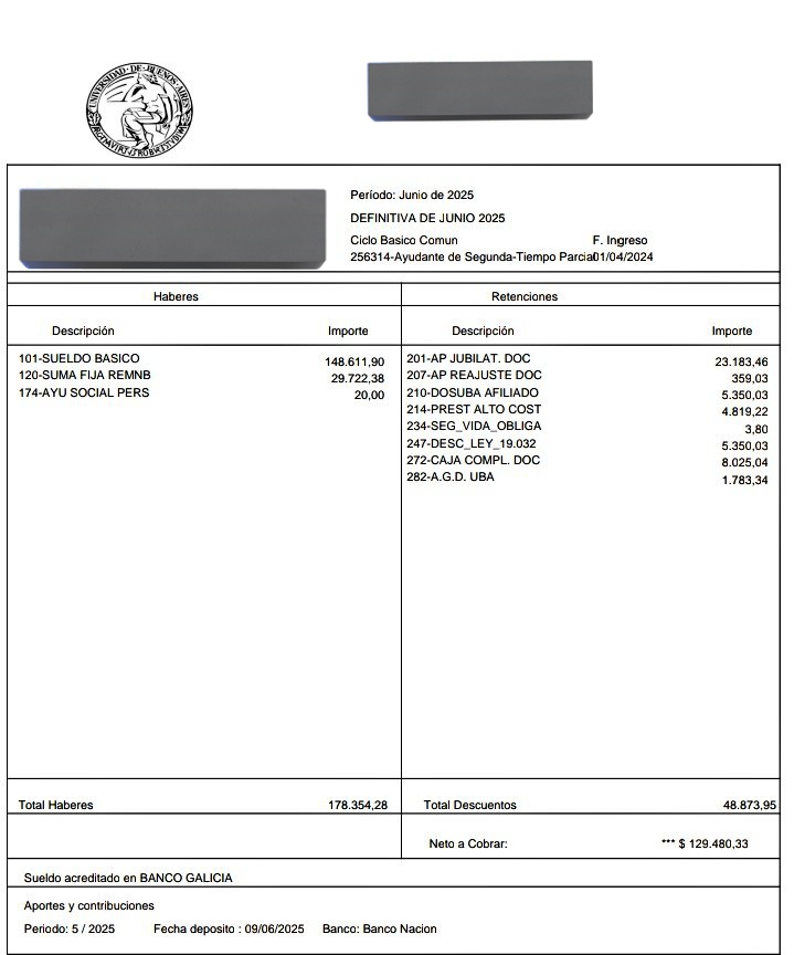 <a href="/inakiigutierrez/">Iñaki Gutiérrez</a> Che Iñaki, yo salgo a luchar porque los docentes por comisión en el CBC cobran 129.000 pesos. No por el sueldo ni de los Decanos ni del Rector. Mientras tu jefa Karina se afanaba el 3% (en dólares). Quieren destruir la Universidad, pero el 19 vamos a llenar las calles en Congreso