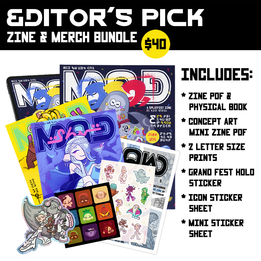 kate_visnaw's tweet photo. let's check out the bundles available for raw magazine! only a handful of days left to secure the early bird preorder sticker in your physical order! 📸

🌟 https://t.co/pHGTUsFnBZ 🌟

[ #splatoon3 #splatfest #splatoonzine #deepcut ] https://t.co/bAN8JuQ4dp