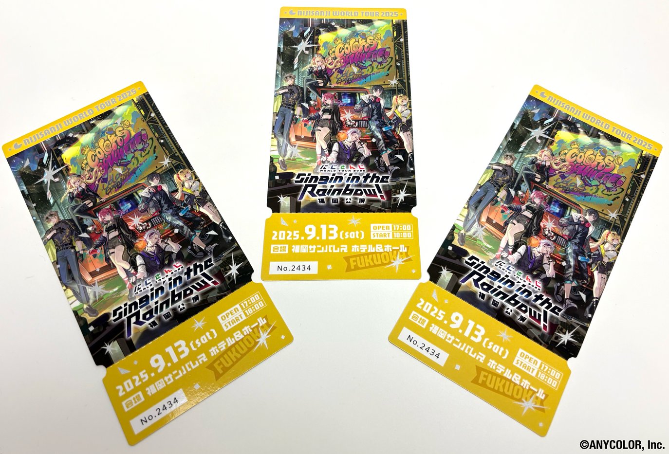 にじさんじWORLDTOURメモリアルチケット S席 入場特典 にじさんじWORLDTOURメモリアルチケット S席 入場特典 にじさん