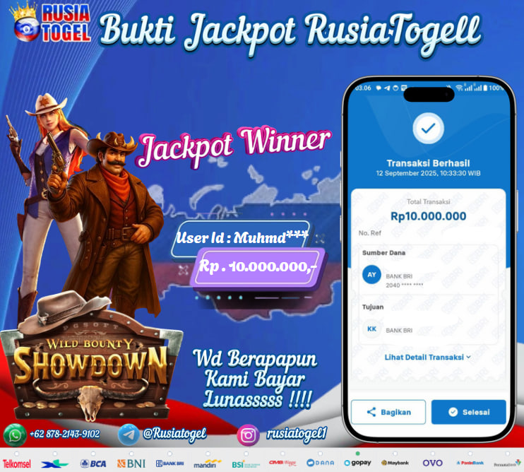 RusiaTogel87's tweet photo. SELAMAT KEPADA MEMBER YANG MENDAPATKAN 📷JACKPOT📷
link alternatif : https://t.co/A54Y1P0zgo
RTP : https://t.co/lq7UA1wynr https://t.co/AxelWexzI9