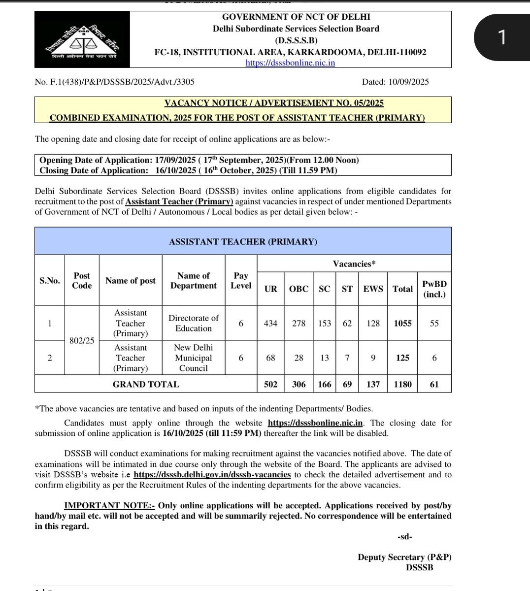 Alokm70's tweet image. 🚨 DSSSB PRT Vacancy 2025 OUT! 📢 Apply Now &amp;amp; Grab Your Teaching Dream Job 👩‍🏫👨‍🏫  #Teachers #DelhiJobs
#DSSSBPRT #DSSSBPRT2025 #TeachingJunction #AlokSir #DSSSBVacancy #PRT2025 #TeachingJobs #GovtJobs #DSSSBRecruitment