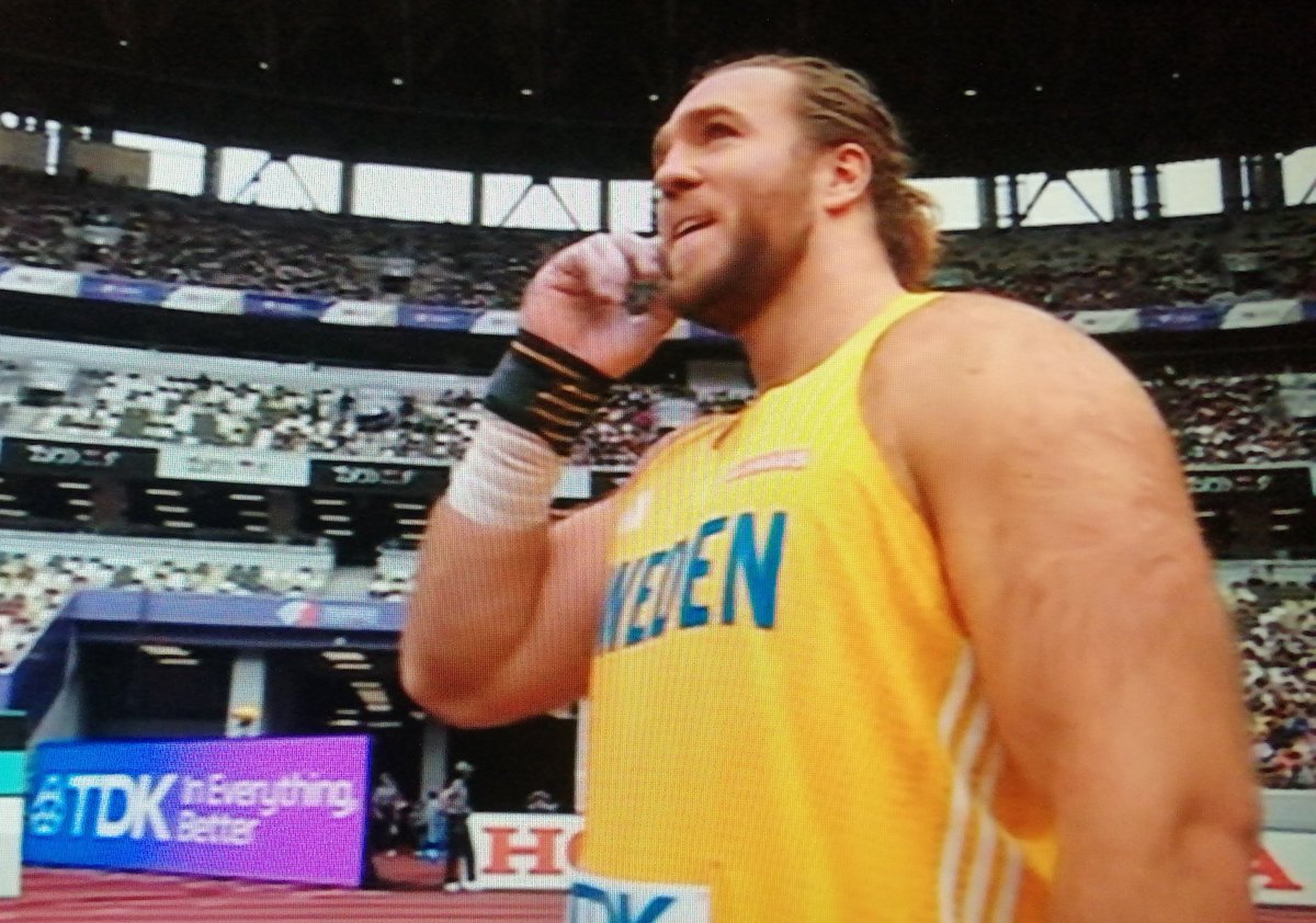 The real #Thor is about to do shot-put for #Sweden ⚡
#Tokyo #AthleticsWorldChampionships #TokyoAthletics