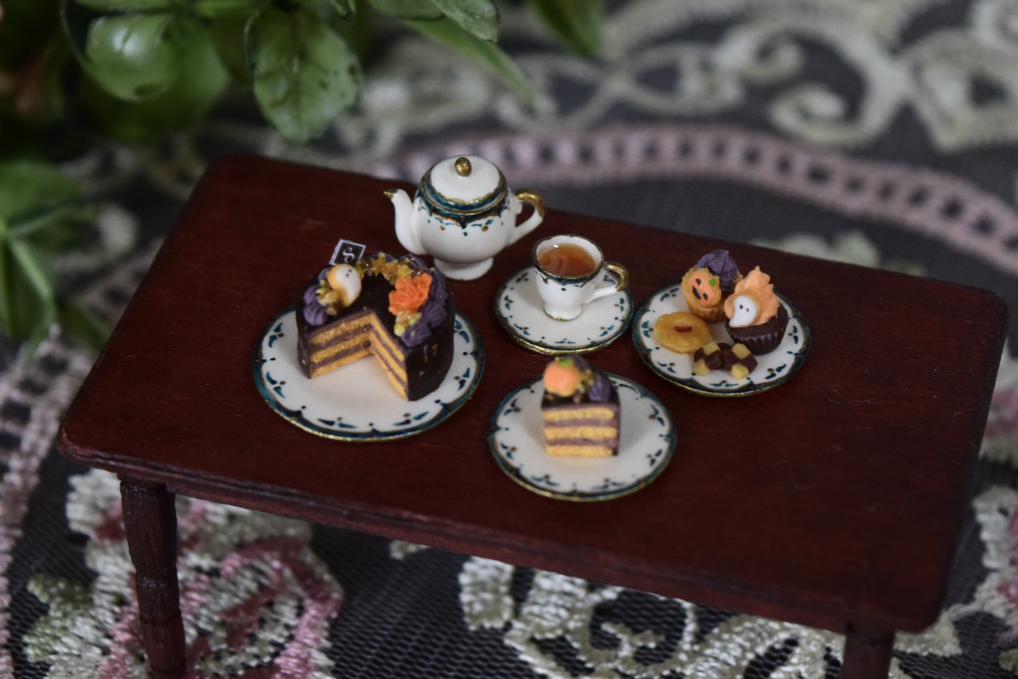 商談中　№2357　ミニチュアフラワー　ハロウィン 商談中 №2357 ミニチュアフラワー ハロウィン