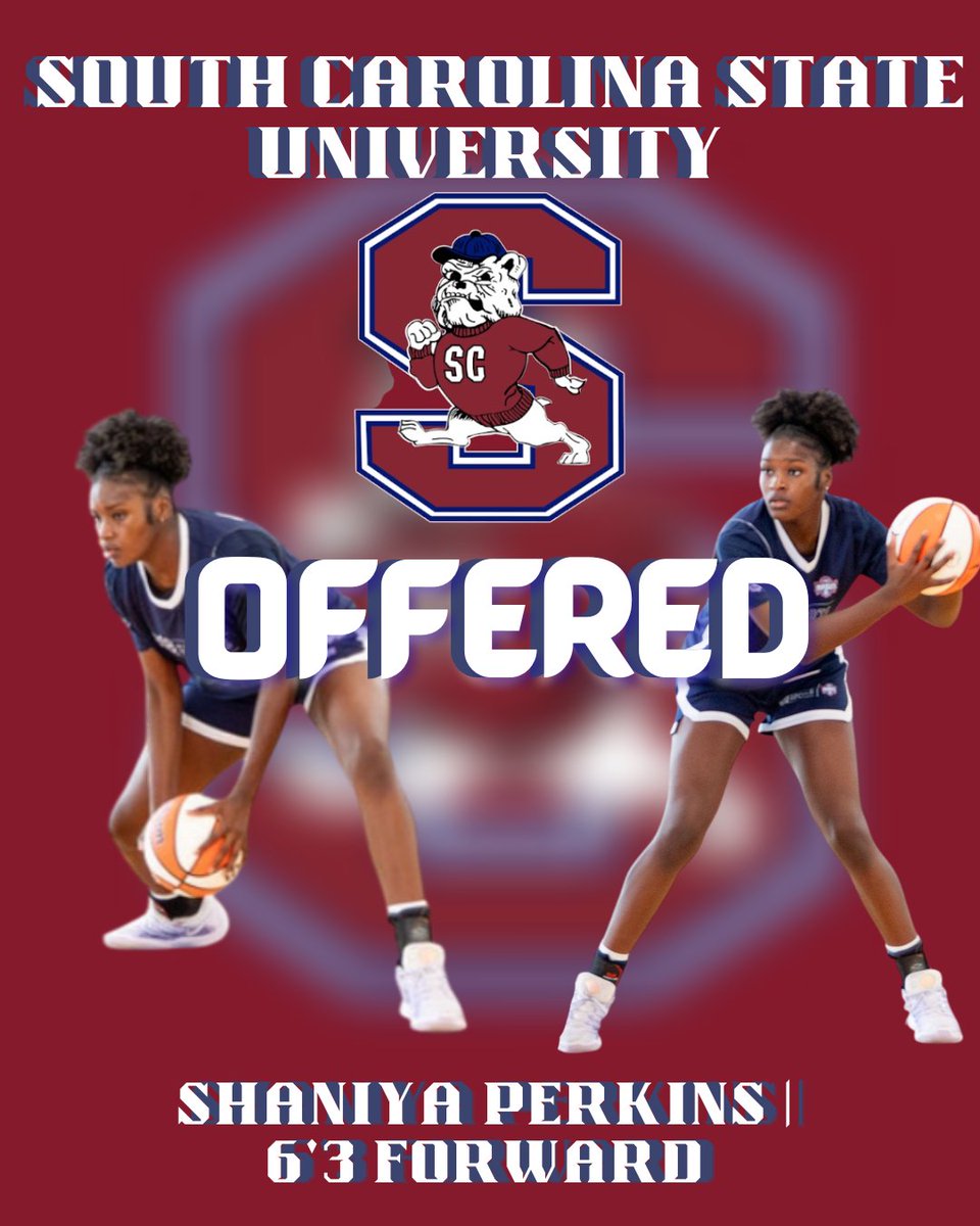 SPerkinsBallin's tweet photo. Blessed to announce that I’ve received a Division 1 offer from South Carolina State University! 🙌🏽🐾
A huge thank you to Coach Baker and Chatman for believing in me, and most importantly, all glory to God for guiding my path!❤️💙
#SCState #uncommitted #godsplan✝️ https://t.co/BAPalvirfp