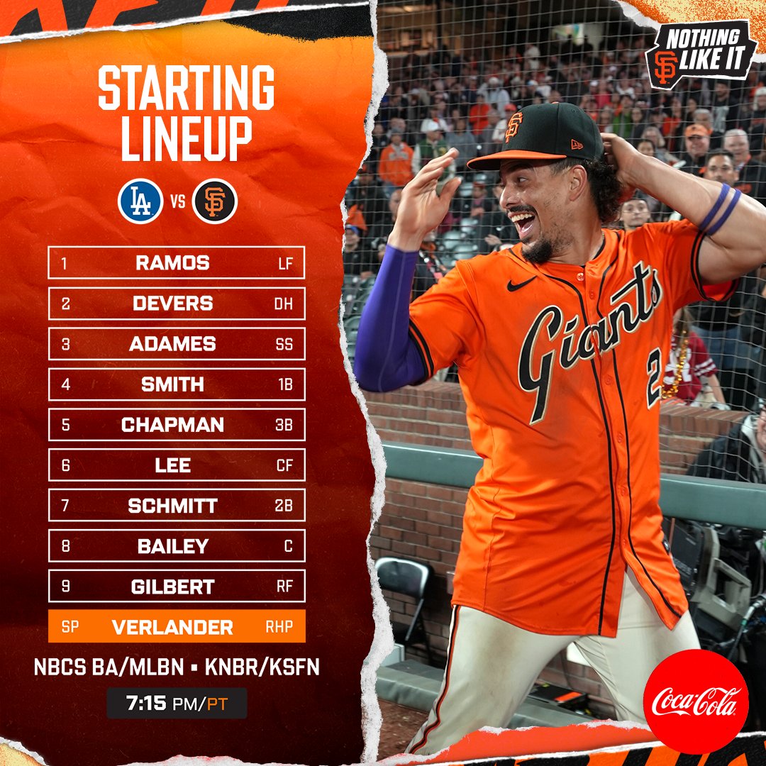 pinky_pooh_56's tweet image. 9/13 (土) am１１:１５～
会場 #OraclePark

ジャイアンツ  🆚  ドジャース
３連戦 Game１

#大谷翔平 １番ＤＨ
#ShoheiOhtani

LAD 先発投手
#山本由伸
#YoshinobuYamamoto #18 右

SF 先発投手
#ジャスティン・バーランダー
#JustinVerlander #35 右

#MLB #凸ぴん
【ﾎｰﾑﾗﾝ速報 @D_E_C_O_Y_】