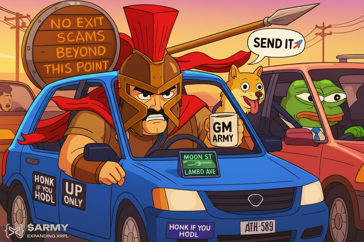 ARMY_XRP589's tweet image. $Pepe can stay salty...
Because we're driving history and this GPS only shows Moon St.
GM #XRPArmy 🚗💨