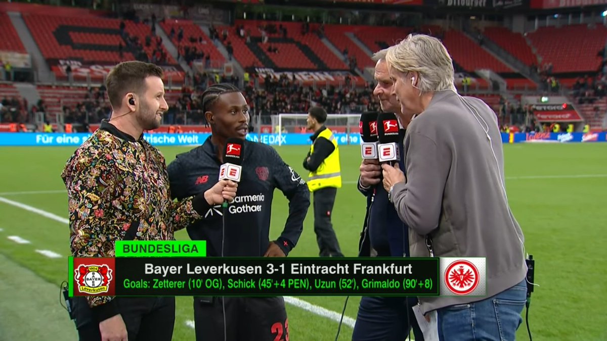 Nathan Tella on what he thinks is possible after beating Frankfurt with 9 men: "I think we still just want to focus on ourselves. We don't want to get carried away after our first win of the season, but we're on the right track. It's a game in which we needed to show a reaction