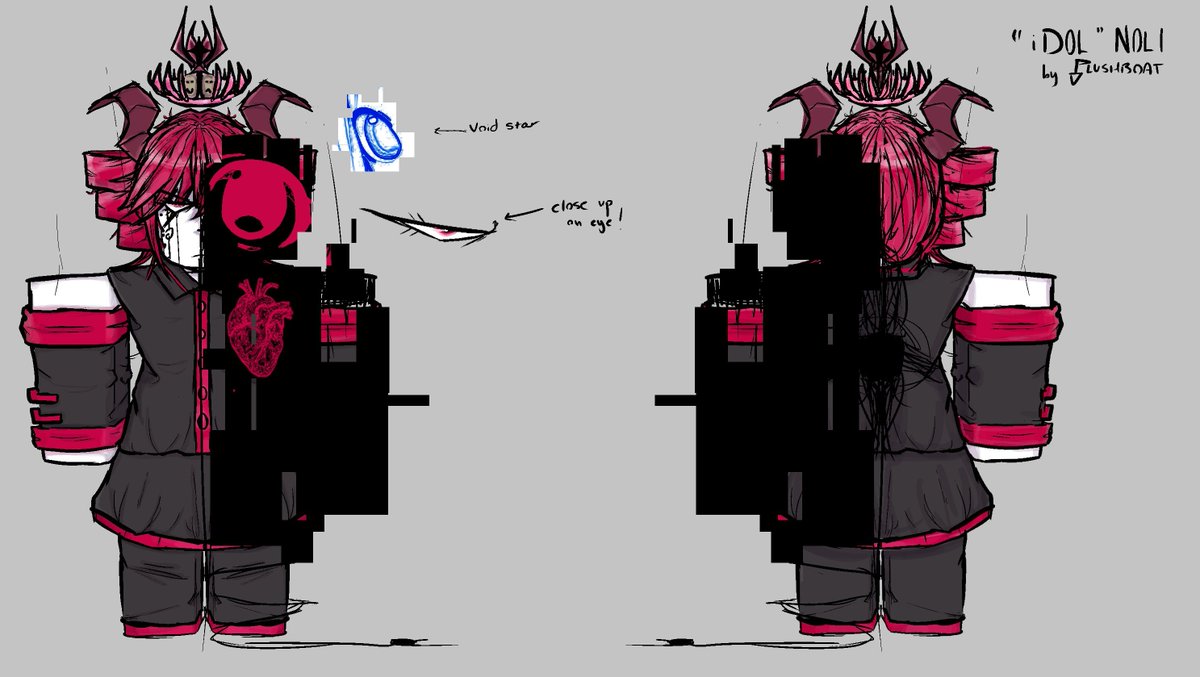 DailyC58523's tweet photo. for day 6 (or seven idfk lets js say 6) we have EVIL TETO!!!!! by @plushboat this is really cool guys https://t.co/uu1z1O7Gfk
